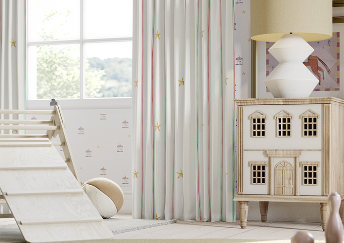 Merrily, Merry Stripy Fairground - Made to Measure Curtains - Image 5